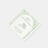 Fresh Off the Market Bridal Shower Serviette (Ecke)