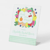 Fresh Off The Market Bridal Shower Sockelschild (Vorderseite)