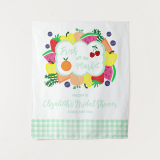 Fresh Off The Market Bridal Shower Wandteppich