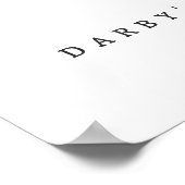 Fresh Off the Market Bridal Shower Welcome Sign Poster (Ecke)