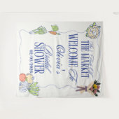 Fresh Off the Market Bridal Shower Welcome To Wandteppich (Vorderseite (Horizontal))