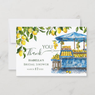 Fresh Off The Market Citrus Lemon Junggesellinnen- Dankeskarte