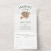 Fresh off the Market Farmer's Market Brautparty All In One Einladung (Innen Boden)