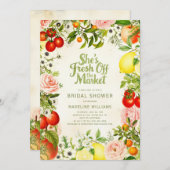 Fresh off the Market Farmer's Market Brautparty Einladung (Vorne/Hinten)