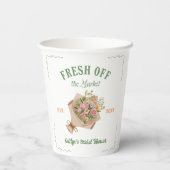 Fresh off the Market Farmer's Market Brautparty Pappbecher (Rückseite)