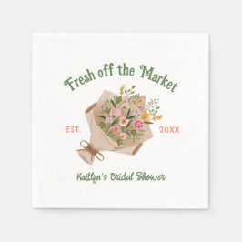 Fresh off the Market Farmer's Market Brautparty Serviette