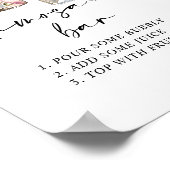 Fresh Off The Market Floral Jar Mimosa Bar Poster (Ecke)