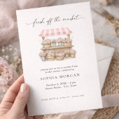 Fresh Off the Market Modern Bridal Shower Einladung