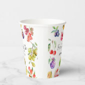 Fresh off the Market Obsts Brautparty Willkommen Pappbecher (Rechts)