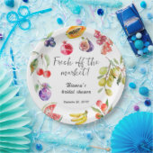 Fresh off the Market Obsts Brautparty Willkommen Pappteller (Party)