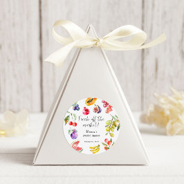 Fresh off the Market Obsts Brautparty Willkommen Runder Aufkleber