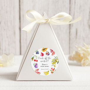 Fresh off the Market Obsts Brautparty Willkommen Runder Aufkleber
