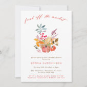 Fresh Off The Market Pumpkins Brautparty Einladung (Vorderseite)