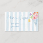 Fresh Off the market Wie viele Küsse Begleitkarte (Vorderseite)