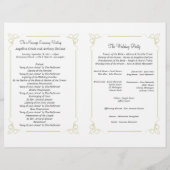 Fresh Olive Green Art Deco Feierliche Hochzeiten (Rückseite)