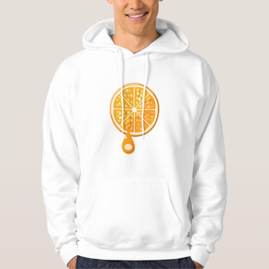 Fresh Orange Mens Hoodie (Vorderseite)