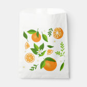 Fresh oranges with flowers and leaves geschenktütchen (Vorderseite)