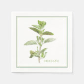 FRESH OREGANO Standard Cocktail Papier Napkins Serviette (Vorderseite)