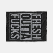 Fresh Outta Fors Funny Sarcasm  Fleecedecke (Vorderseite (Horizontal))