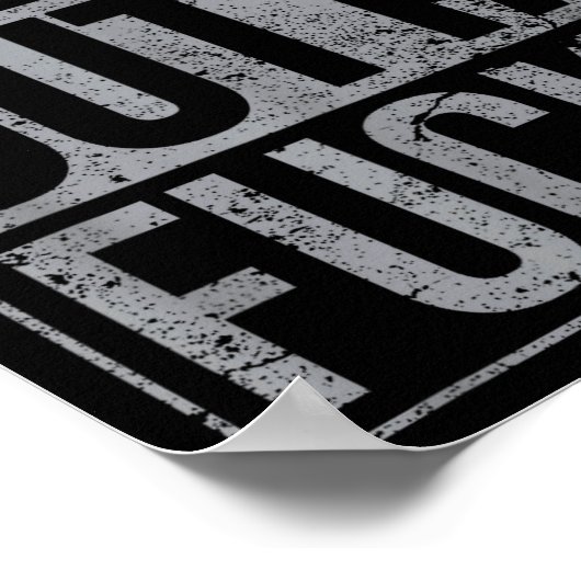 Fresh Outta Fors Funny Sarcasm  Poster (Ecke)