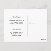 Fresh Paint Chip Mouncement Beige Postkarte (Rückseite)