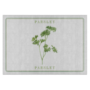 FRESH PARSLEY 11x8 Glasschneider Schneidebrett