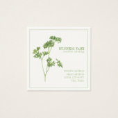 FRESH PARSLEY 2,5 Square Visitenkarte (Vorderseite)