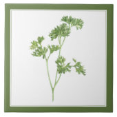 FRESH PARSLEY 6x6 Keramik Tile (-text) Grün Fliese (Vorderseite)
