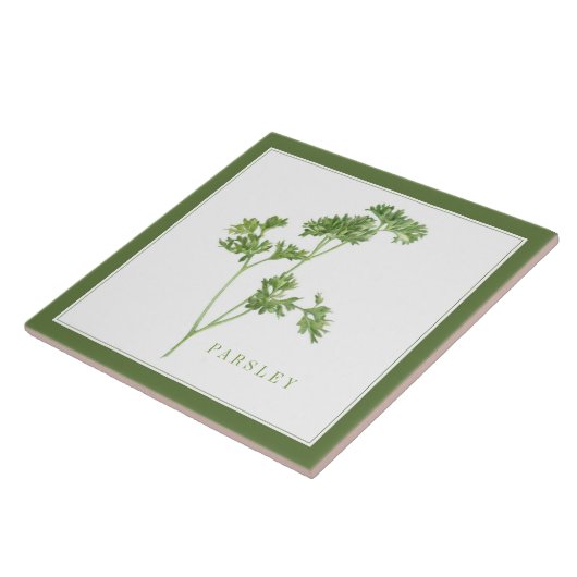 FRESH PARSLEY 6x6 Keramik Tile (+text) Grün Fliese (Seite)