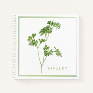 FRESH PARSLEY 8.5x8.5 SpiralNotebook Notizblock