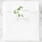 FRESH PARSLEY Biz ID Large Square Stickers (Tasche)