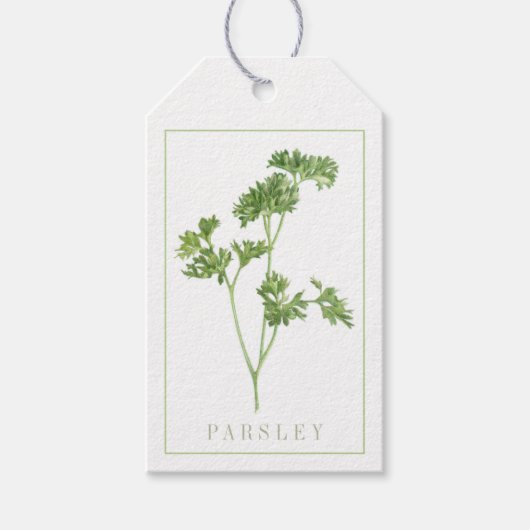 FRESH PARSLEY Geschenketiketten Geschenkanhänger (Vorderseite)