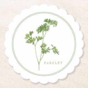 FRESH PARSLEY Runde Untersetzer (+text)