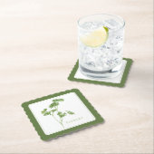 FRESH PARSLEY Scallop Square Untersetzer (+text) G (Vor Ort)