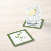 FRESH PARSLEY Scallop Square Untersetzer (-text) G (Vor Ort)