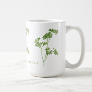 FRESH PARSLEY Tall White Tasse