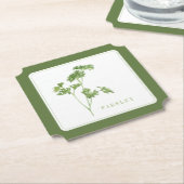 FRESH PARSLEY Ticket Paper Untersetzer (+text) (angewinkelt)