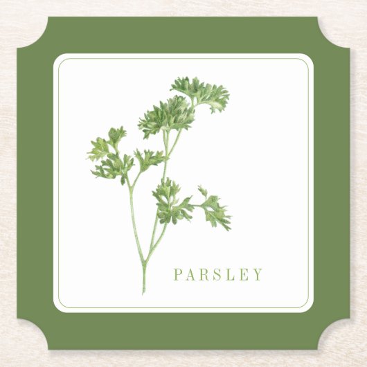 FRESH PARSLEY Ticket Paper Untersetzer (+text) (Vorderseite)