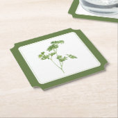 FRESH PARSLEY Ticket Paper Untersetzer (-text) Grü (angewinkelt)