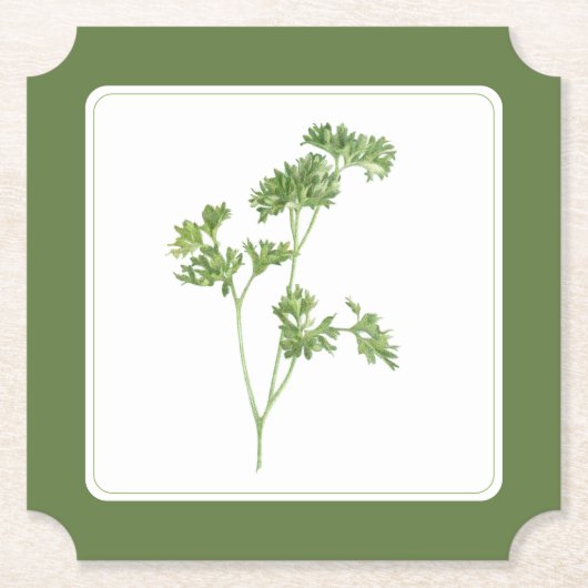 FRESH PARSLEY Ticket Paper Untersetzer (-text) Grü (Vorderseite)
