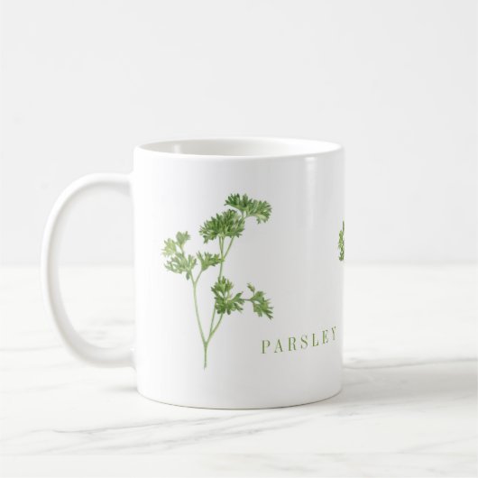 FRESH PARSLEY White Tasse (Links)
