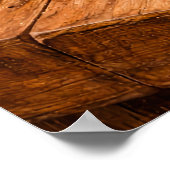 Fresh Peaches on Wood a Rustic Still Life Poster (Ecke)