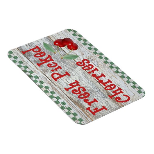 Fresh Picked Cherries Country Kitchen Magnet (Rechte Seite)