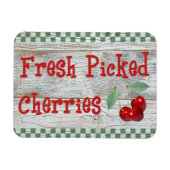 Fresh Picked Cherries Country Kitchen Magnet (Horizontal)