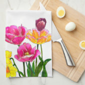 Fresh-Picked Tulips Kitchen Towels Geschirrtuch (Viertel Falte)