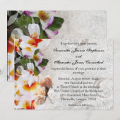 Fresh Plumeria Orchid Lei Beach Einladung zur Hoch (Vorne/Hinten)