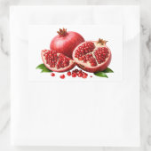 Fresh Pomegranate With Juicy Seeds Sticker (Tasche)