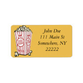 Fresh Popcorn Adressaufkleber (Vorne)