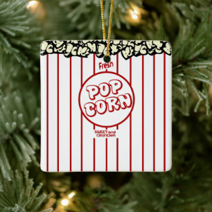 Fresh Popcorn Keramikornament