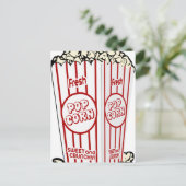 Fresh Popcorn Postkarte (Stehend Vorderseite)